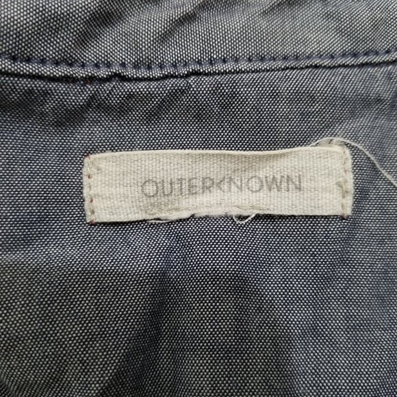 Outerknown Long Blanket Shirt, flannel/plaid, size S/P, Red - Picture 9 of 9